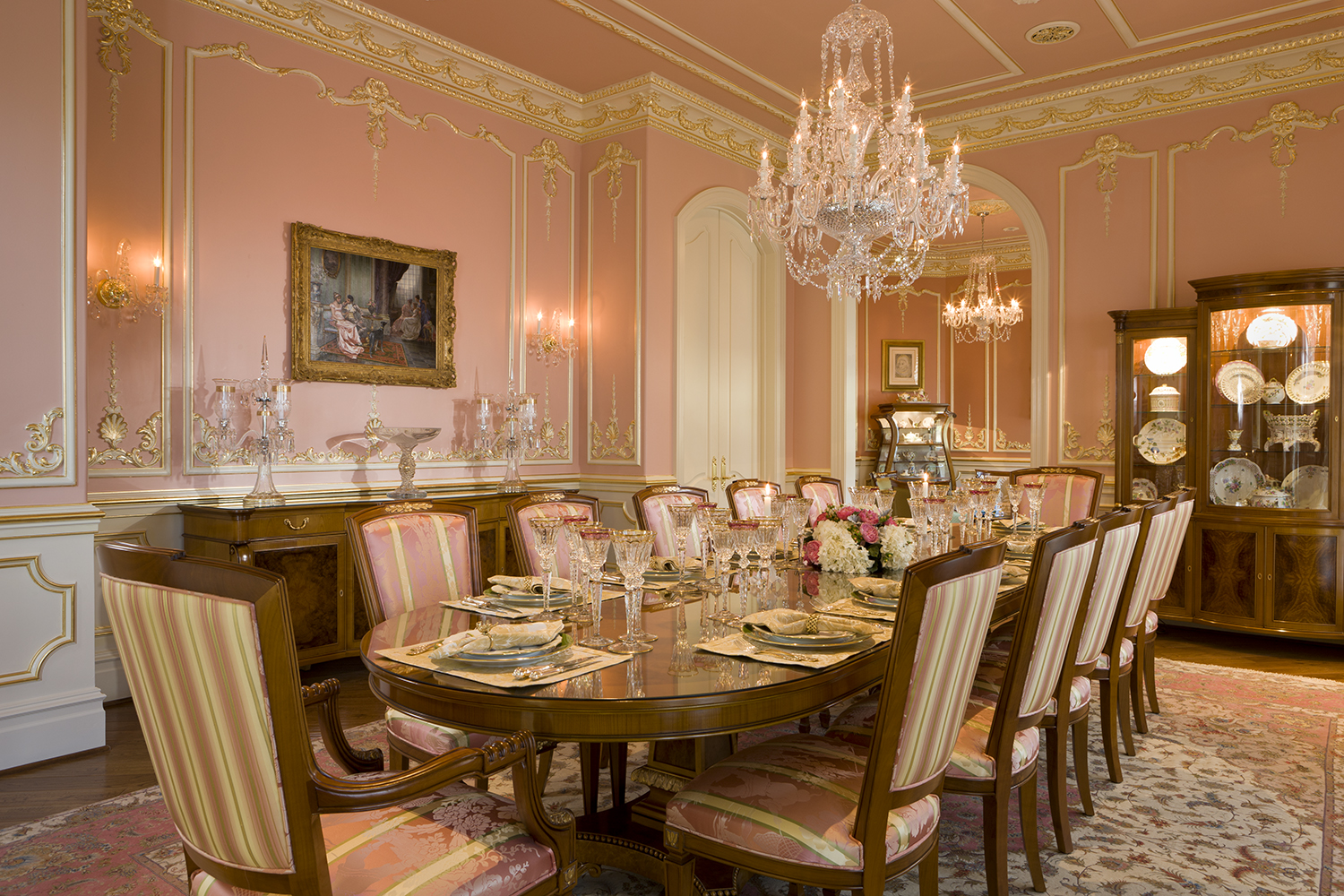 pink dining room wa