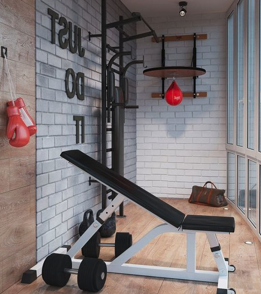 Gym in a patio